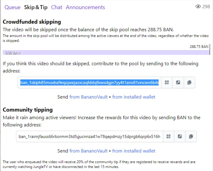 Figure 5. Skip+Tip crowdfunding.