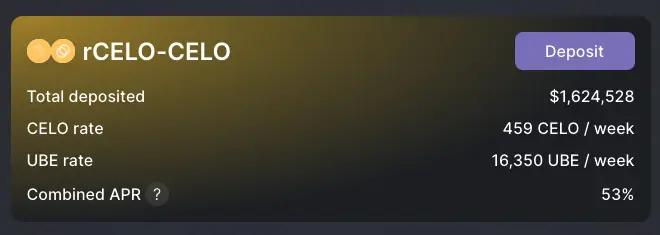 Ubeswap Liquidity Pools on Celo