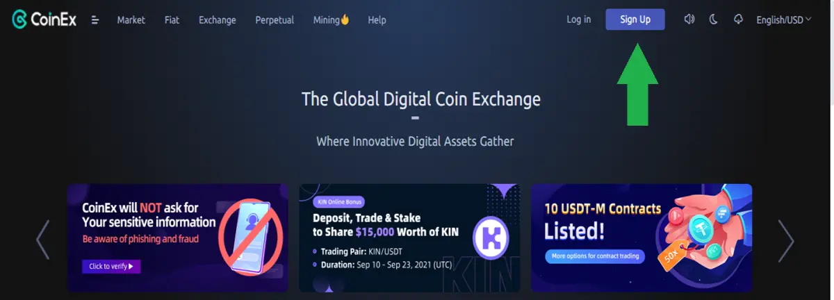 Homepage - CoinEx - udinxyz
