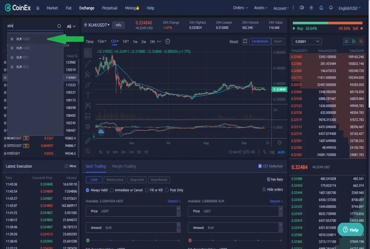 Deposit - CoinEx - udinxyz