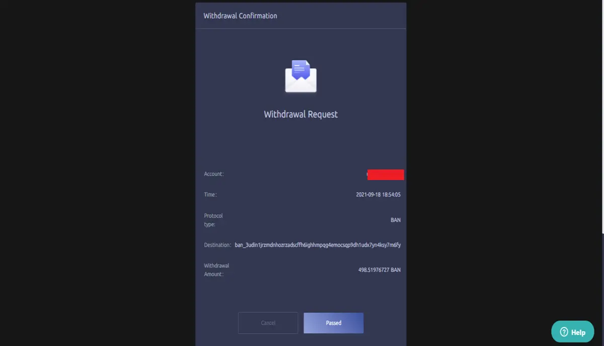 Withdrawal - CoinEx - udinxyz
