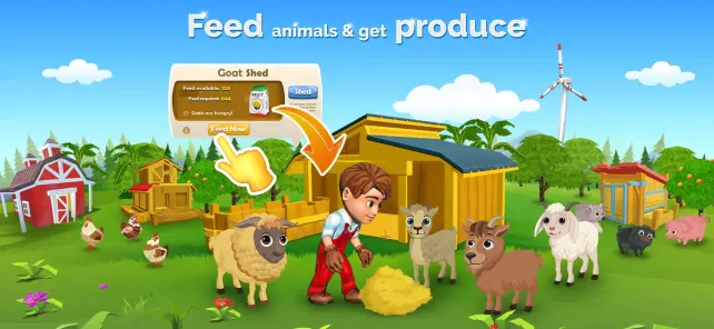 Feed animals & get produce on Cropbytes
