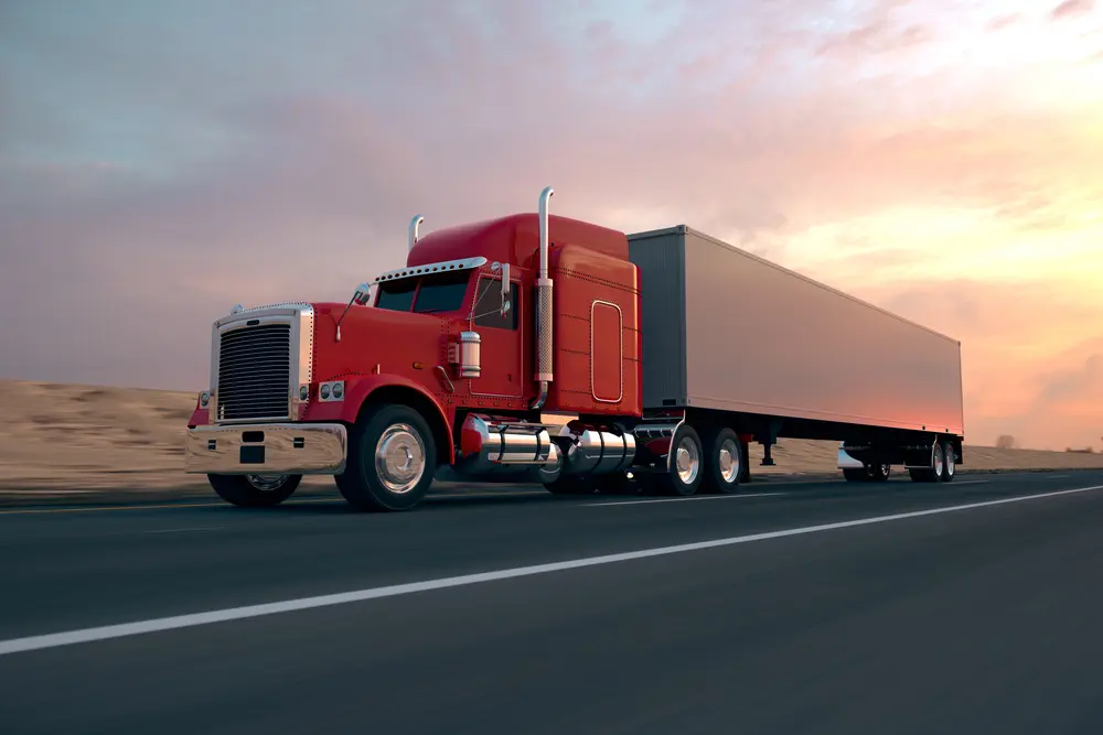 Big Rig On The Road
