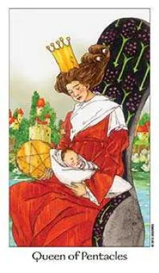 Queen Of Pentacles Upright