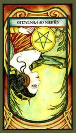Queen Of Pentacles Reversed