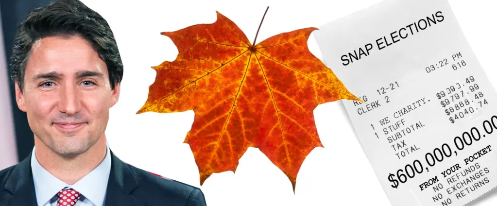 Justin Trudeau and the Snap Elections of Canada - 600 Millions later