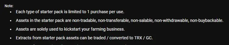 Non Tradable Starter Pack Cropytes