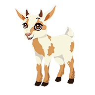 Cropbytes Pygmy Cream Goat
