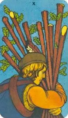 10 Of Wands Money