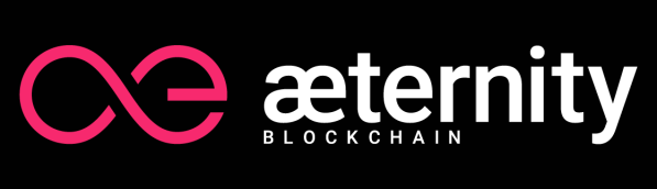 Aeternity horizontal lockup logo mark