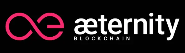 Aeternity horizontal lockup logo mark