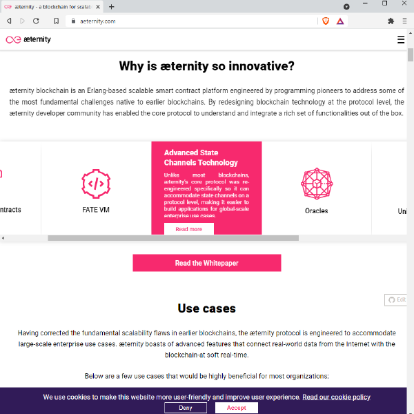 Aeternity example slider to carousel