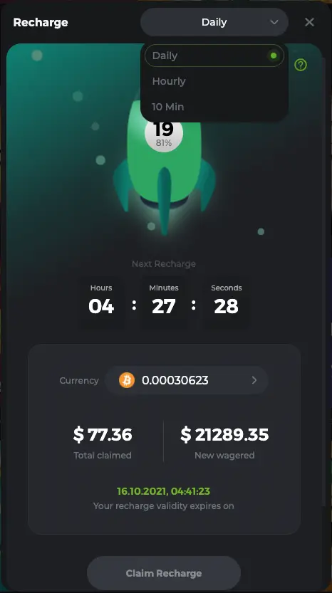 BC.game recharge bonus