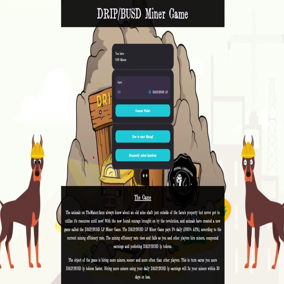 DRIP/BUSD Miner Game
