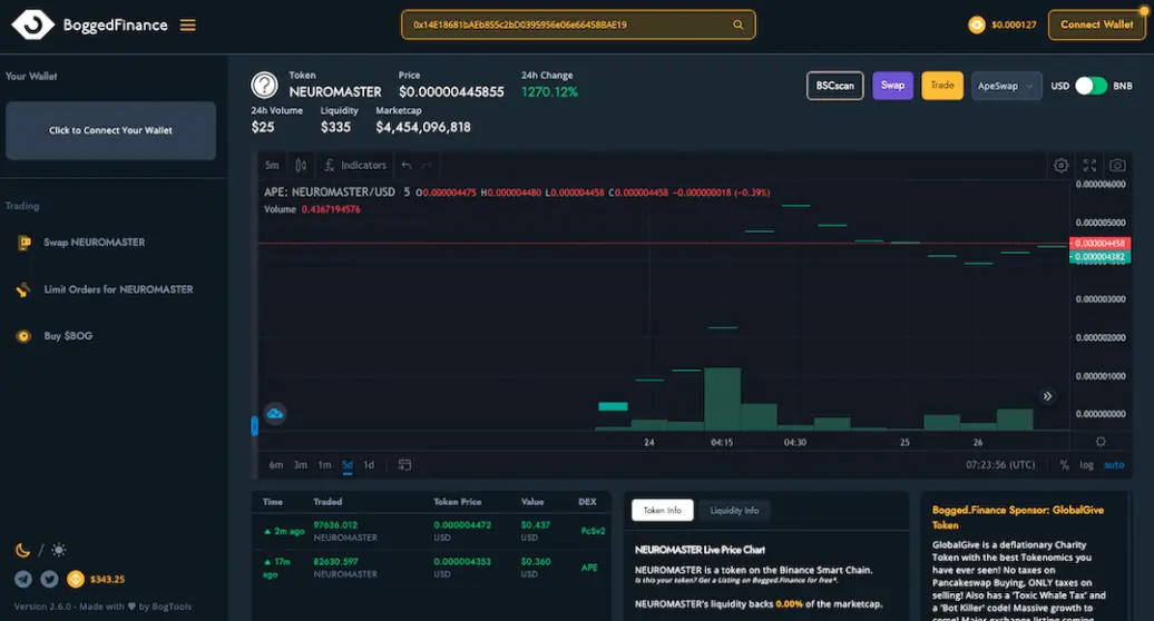 $NXR Trading on Binance $BSC