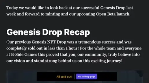 Genesis Drop Recap