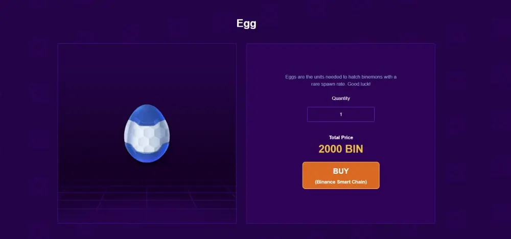 Binemon.io egg