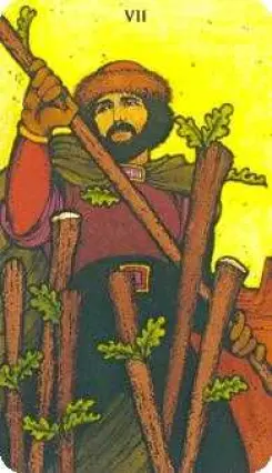 7 Of Wands Upright