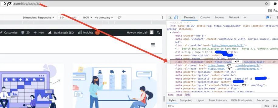 Image to show current canonical link