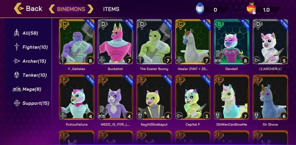 GameFi NFT character