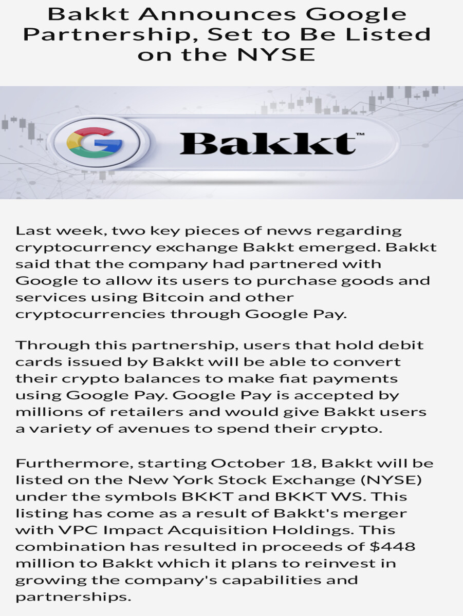 Freebitco.in news blurb about “Bakkt” and Google Pay partnership to convert crypto to fiat