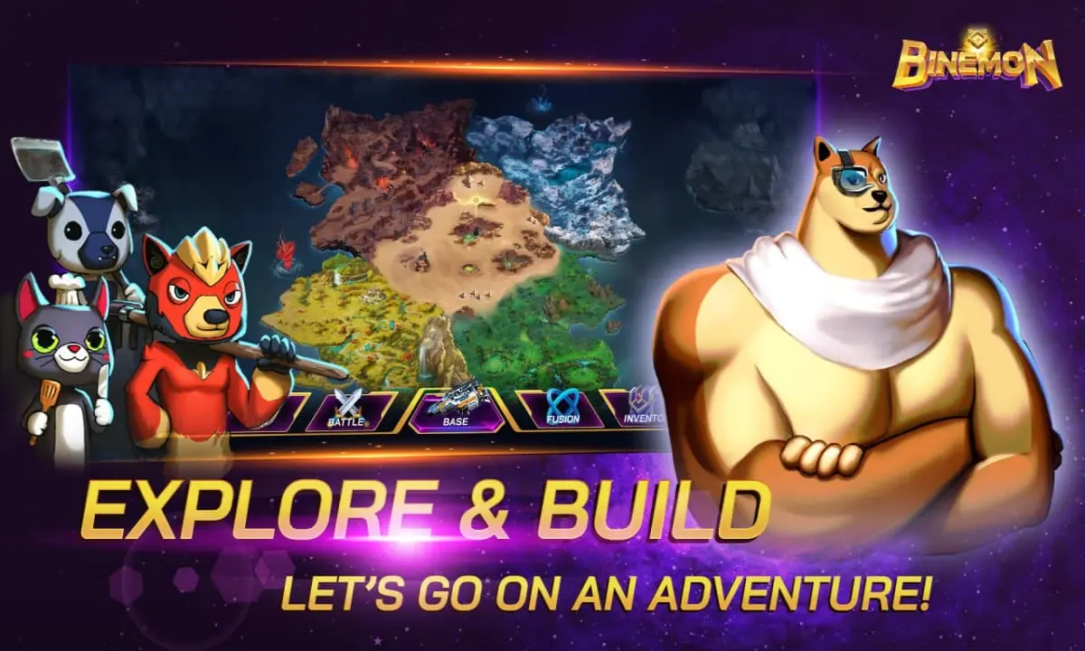 Binemon Game NFT adventure
