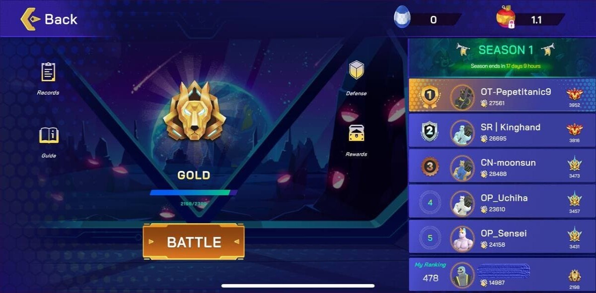 Binemon PVP Battle
