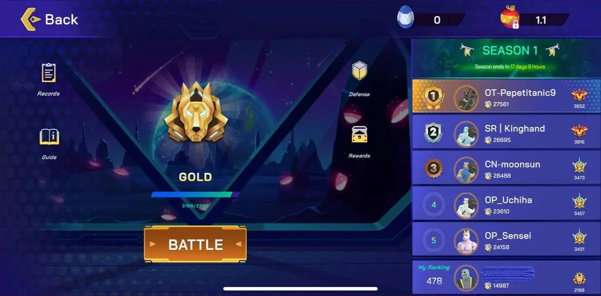 Binemon PVP Battle
