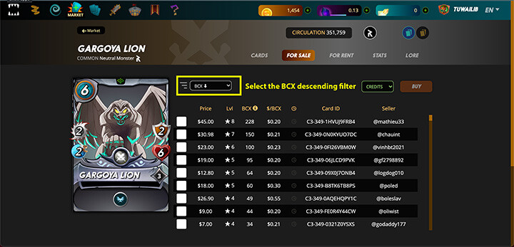 Use this filter to compare prices for similar cards.