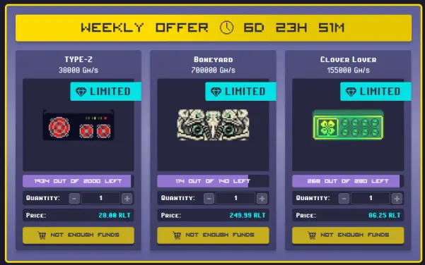 Exclusive Rollerminers on Sale