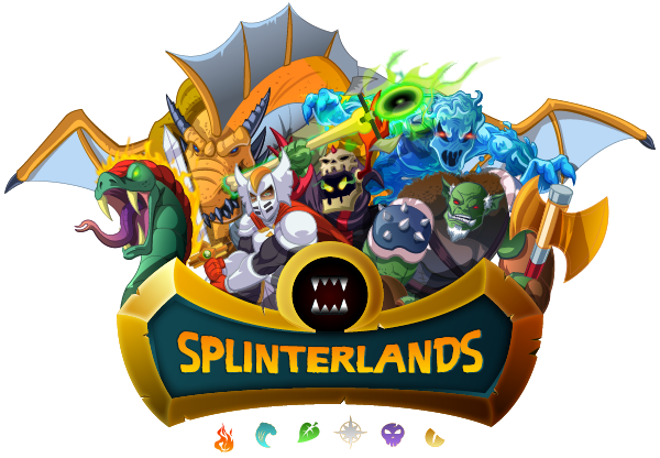 Splinterlands logo with characters