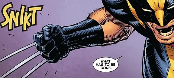 Comic book onomatopoeia snikt Wolverine