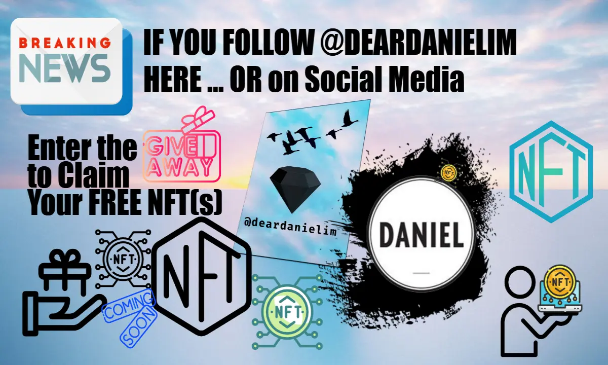 Dear Daniel is going to be giving away some NFTs in a giveaway to introduce & promote NFTs!