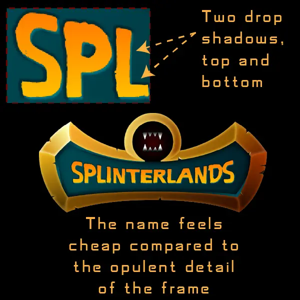 Splinterlands logo two drop shadows