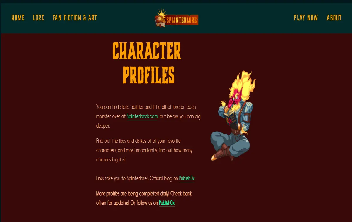10 Website for Splinterland Player