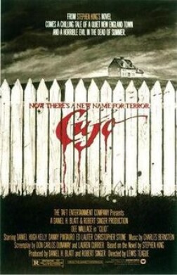 Cujo - Cover of the film adaptation, also the cover of the novel that I read