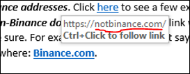Look out for spoofed URLs