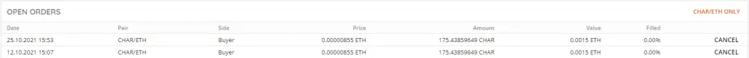 open buyback orders screenshot