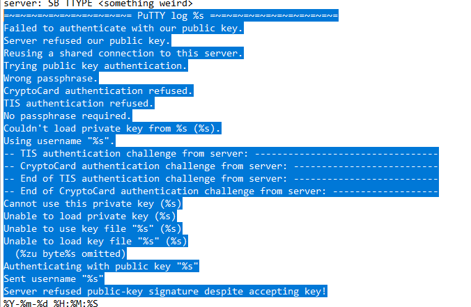 Auth Fail Log