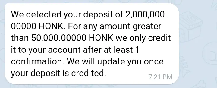 Honk Reward