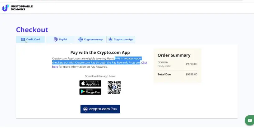 How to pay for a premium NFT domain