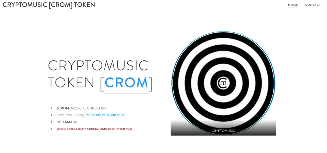 CRYPTOMUSIC NFT TOKEN