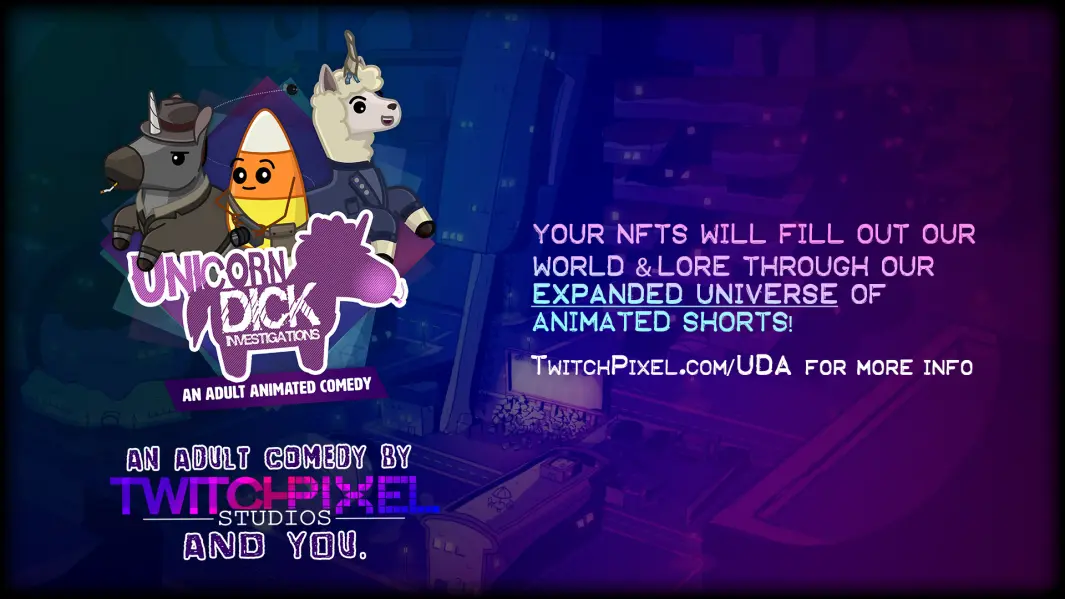 unicorn Dick: Investigations, A gruff and ruff detective story, but like, unicorns, and candy and sh**