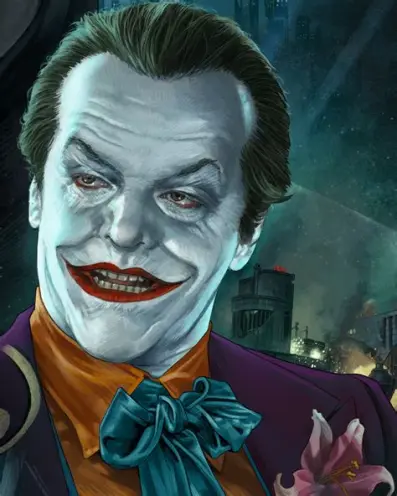 Illustration of The Joker - Arch-villain of Batman (Ref. Tim Burton's Batman(1989))