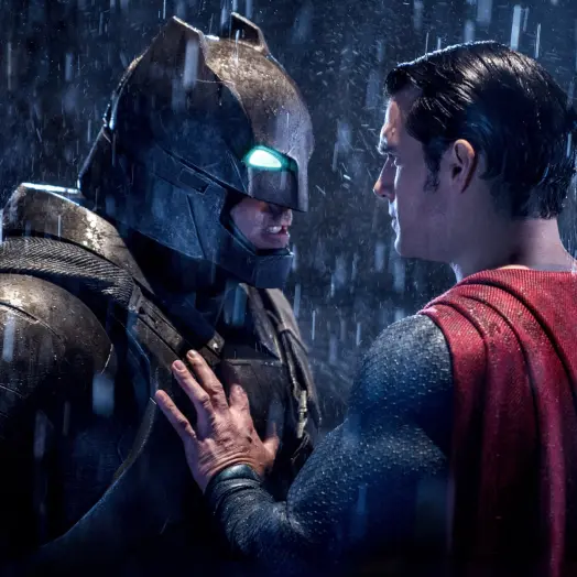 Batman vs. Superman (Facing off before a fight)