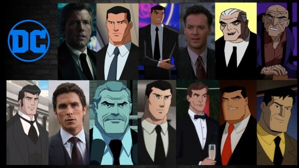 The many faces of Bruce Wayne as imagined by various artists over the years (DC Comics)