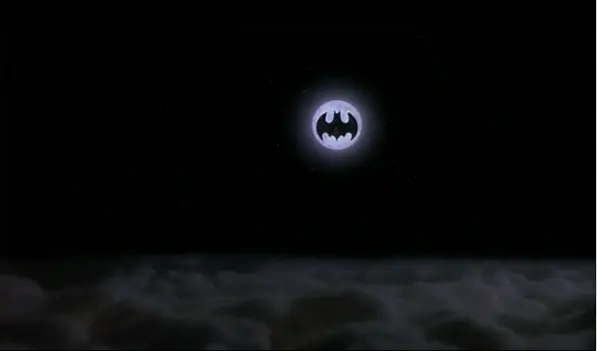The Batwing in front of the Moon - Like the Batsign from Batman
