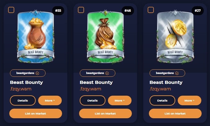 Beast Bounty: Rare, Uncommon, Common