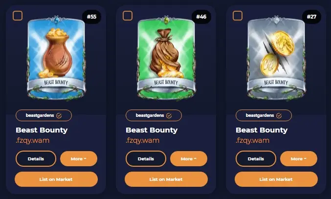 Beast Bounty: Rare, Uncommon, Common