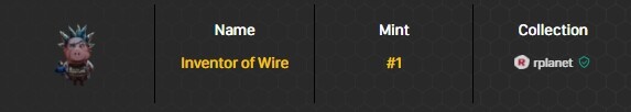 Inventor of Wire in R-Planet